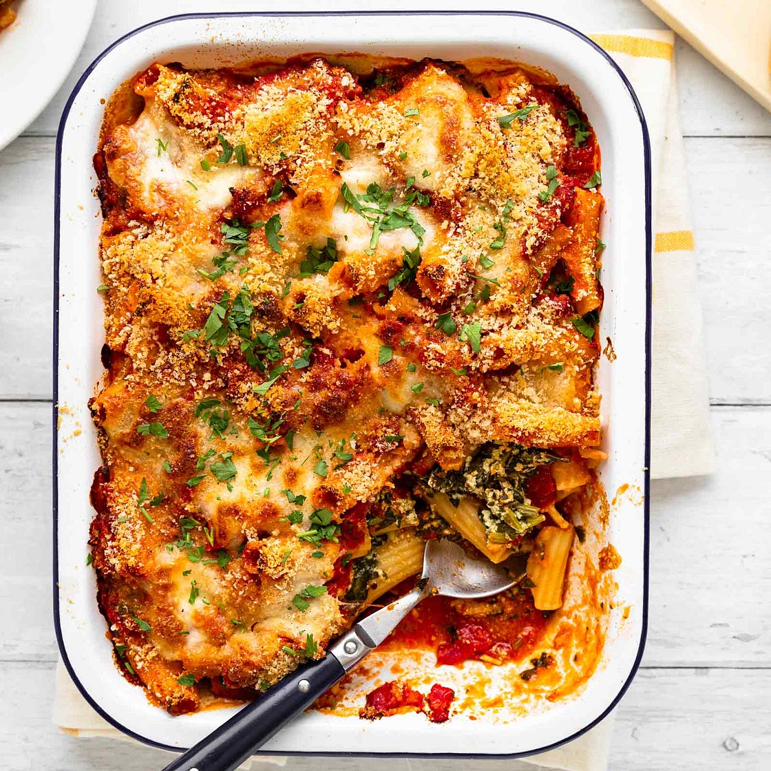 Spinach and Ricotta Pasta Bake