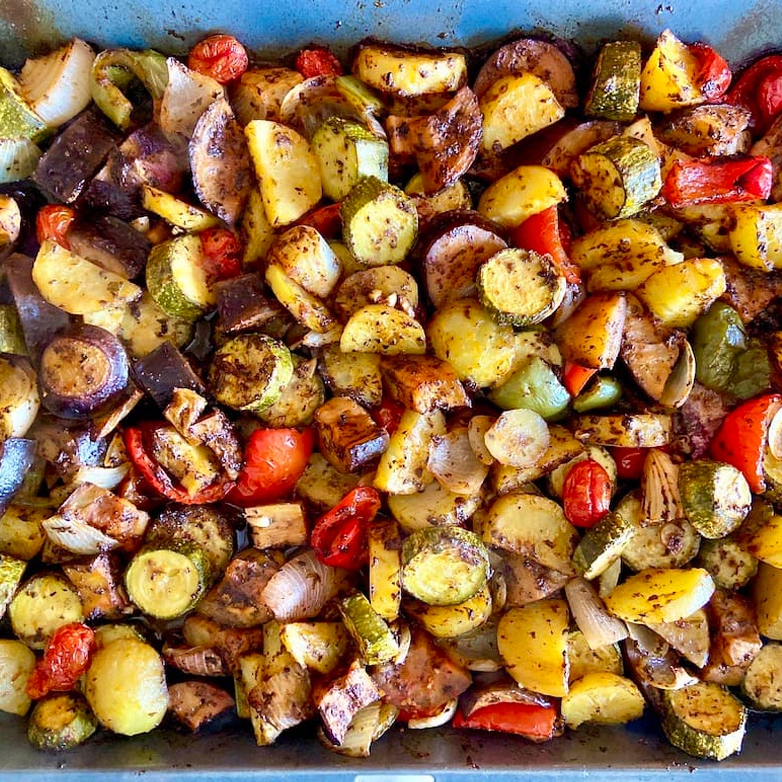 Briami or Briam- Authentic Greek Roasted Vegetables