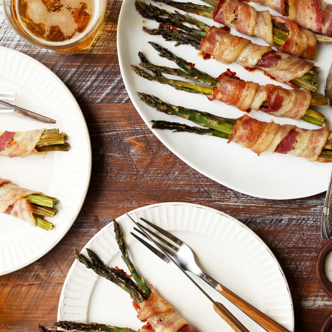 Air Fryer Bacon Wrapped Asparagus