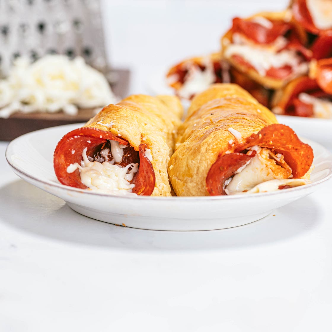 Pepperoni Pizza Cones