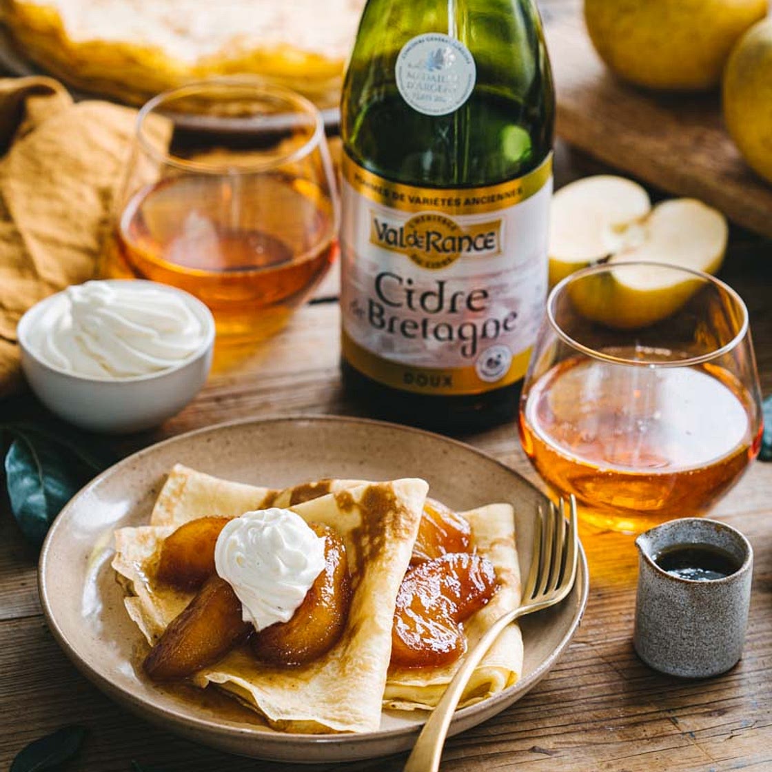 Crêpes, pommes tatin