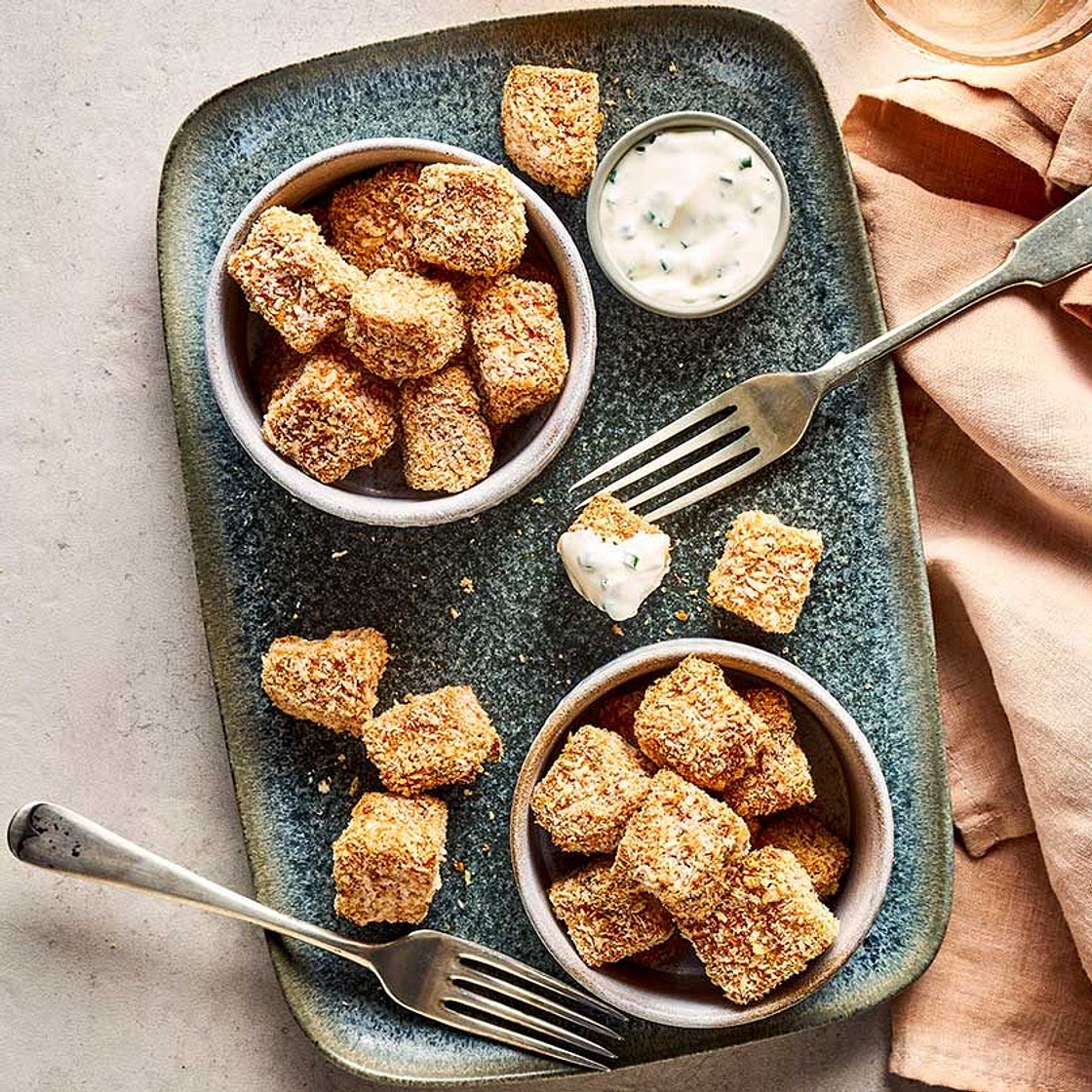 Air fryer tofu (popcorn nuggets)