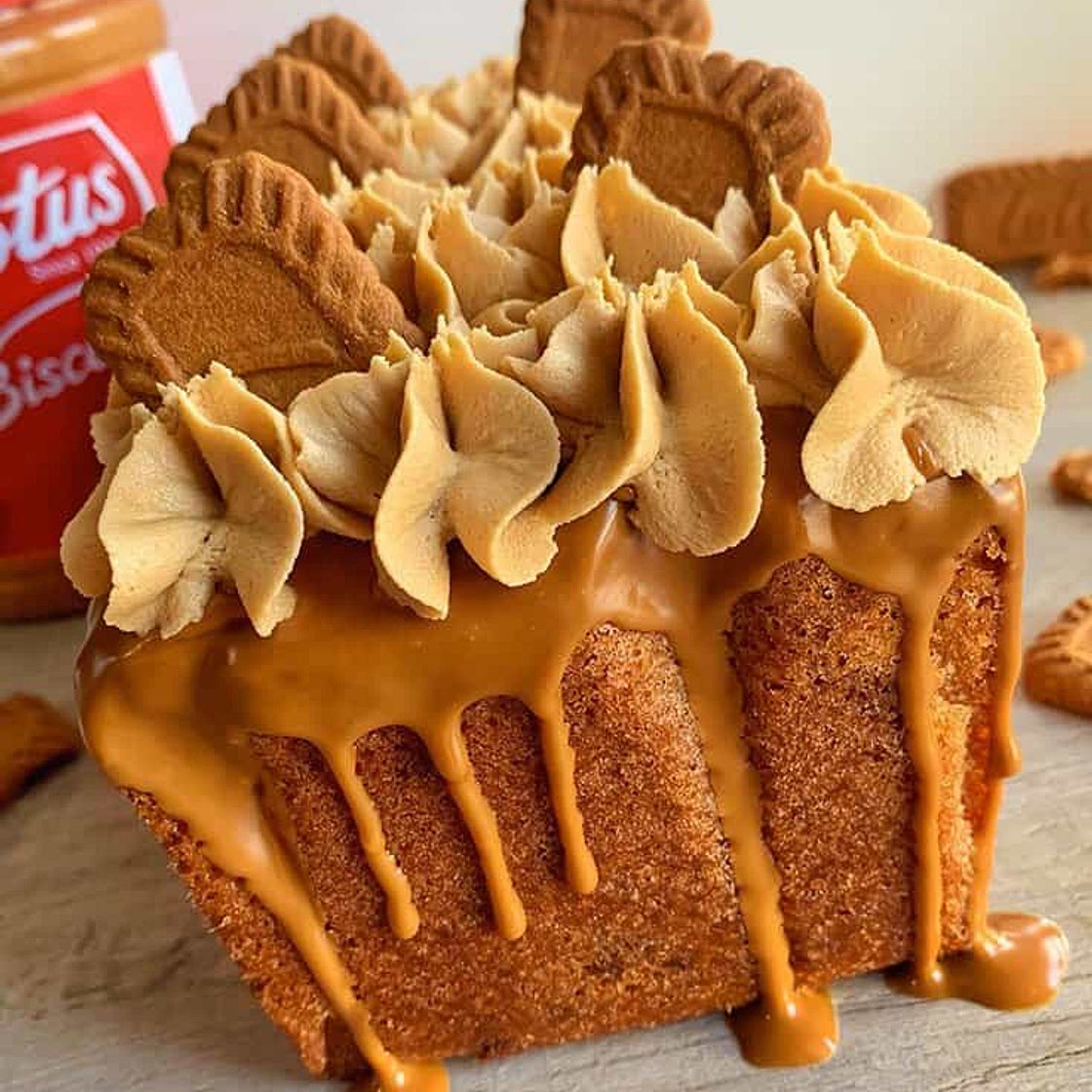 Lotus Biscoff Loaf Cake