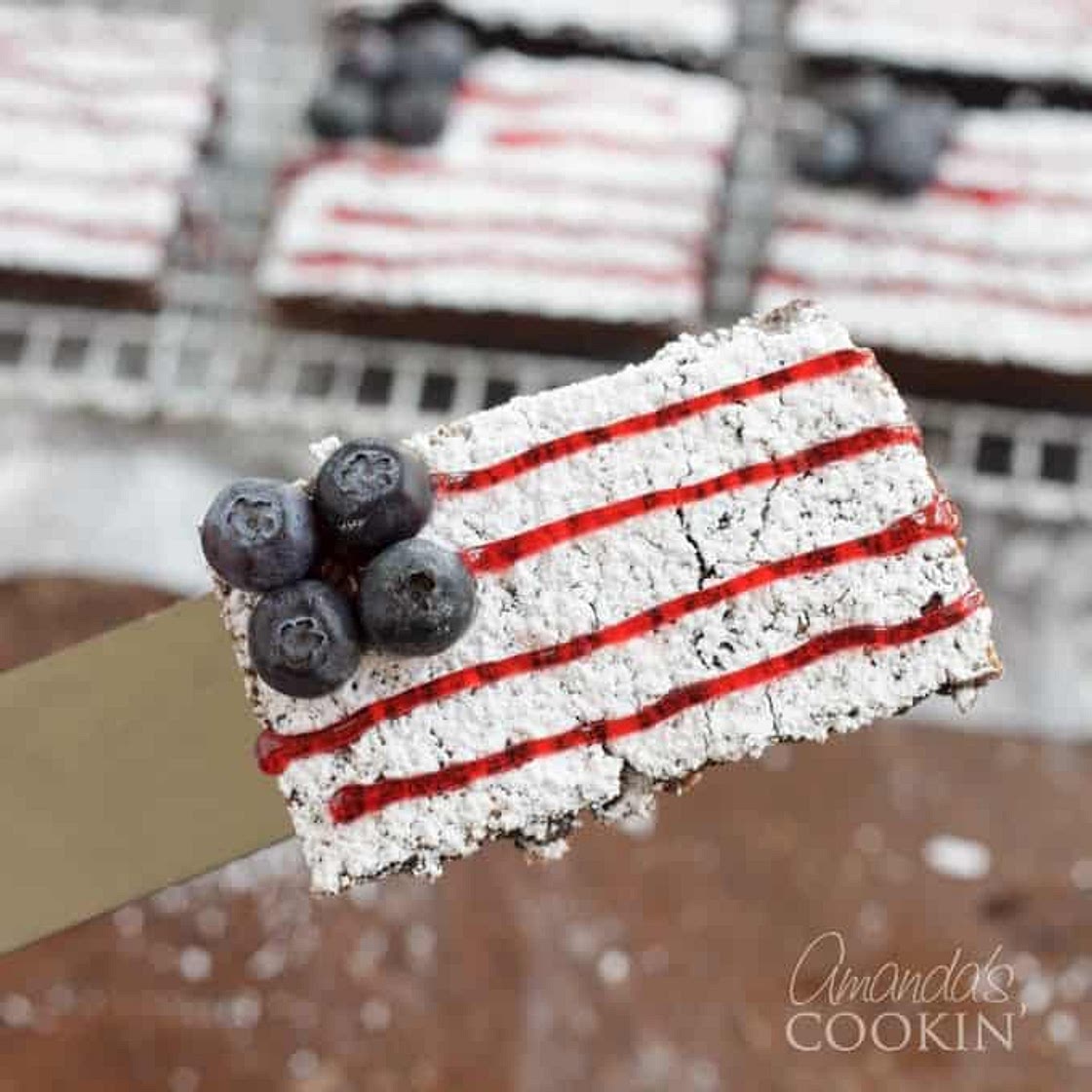 American Flag Brownies