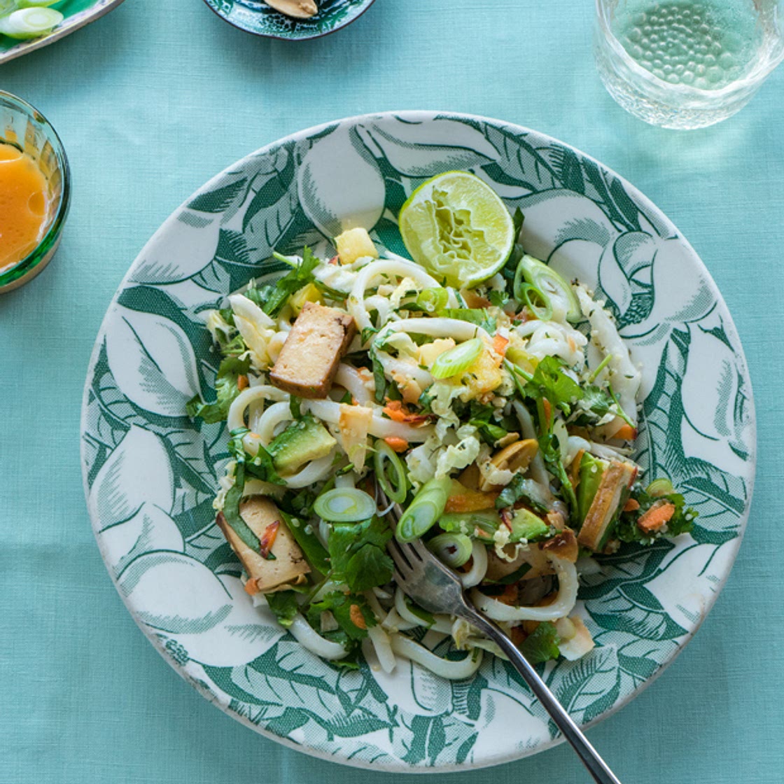 Sriracha Rainbow Noodle Salad