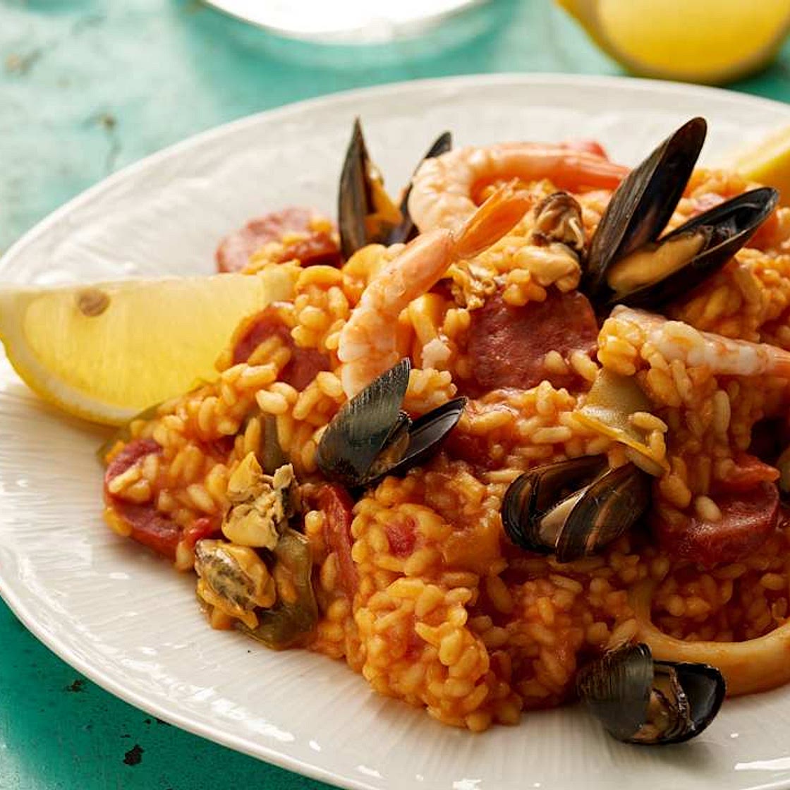 Seafood Risotto with Chorizo