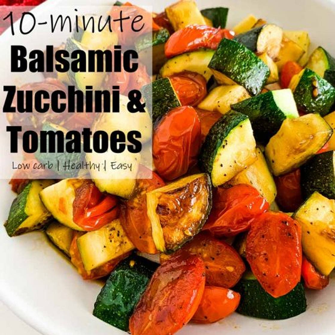 Balsamic Zucchini and Tomatoes
