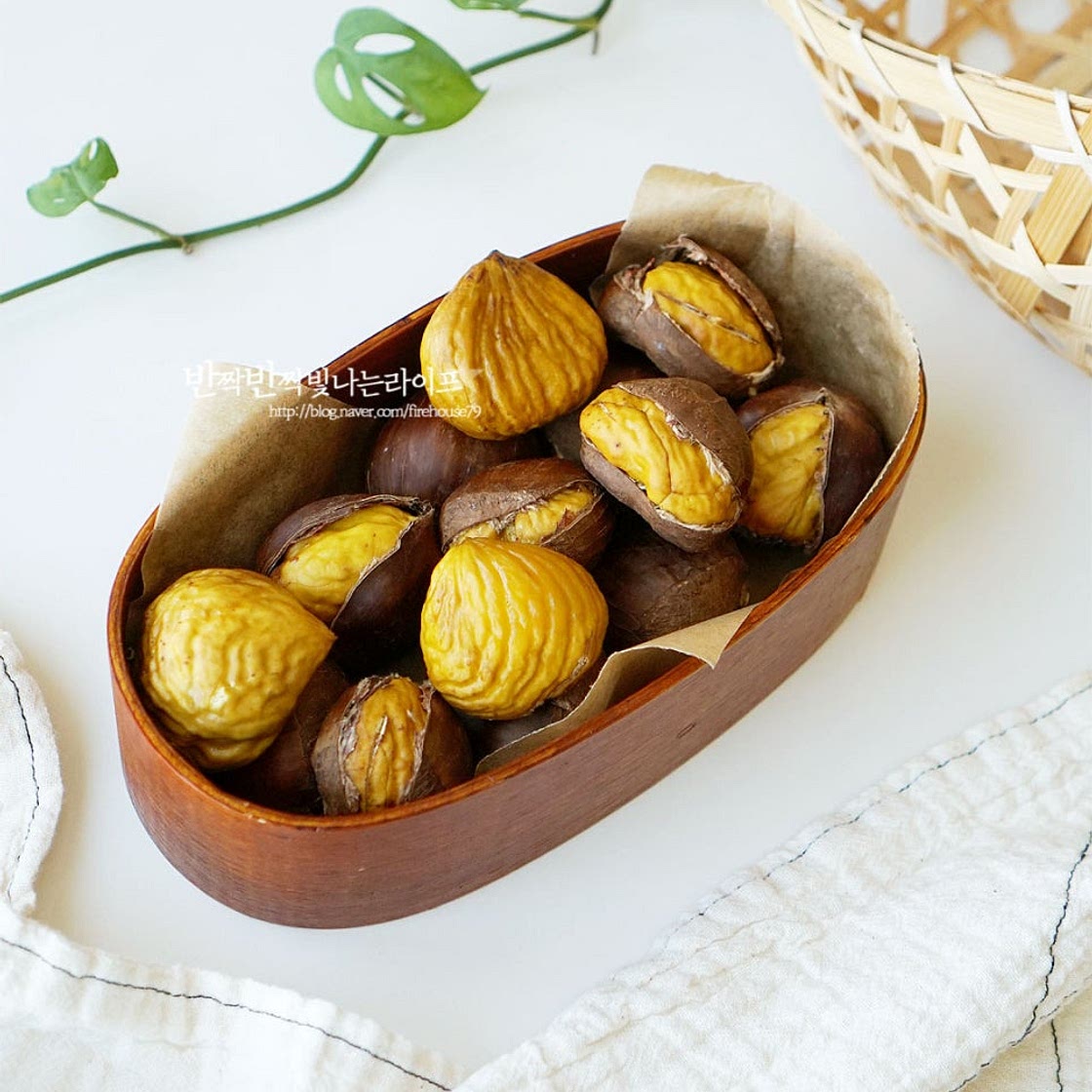 에어프라이어 군밤 굽기 밤굽기 집에서 군밤 만들기