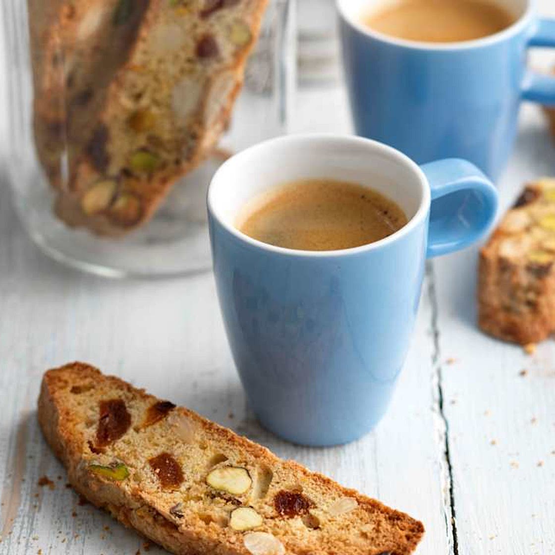 Apricot, Almond and Pistachio Biscotti