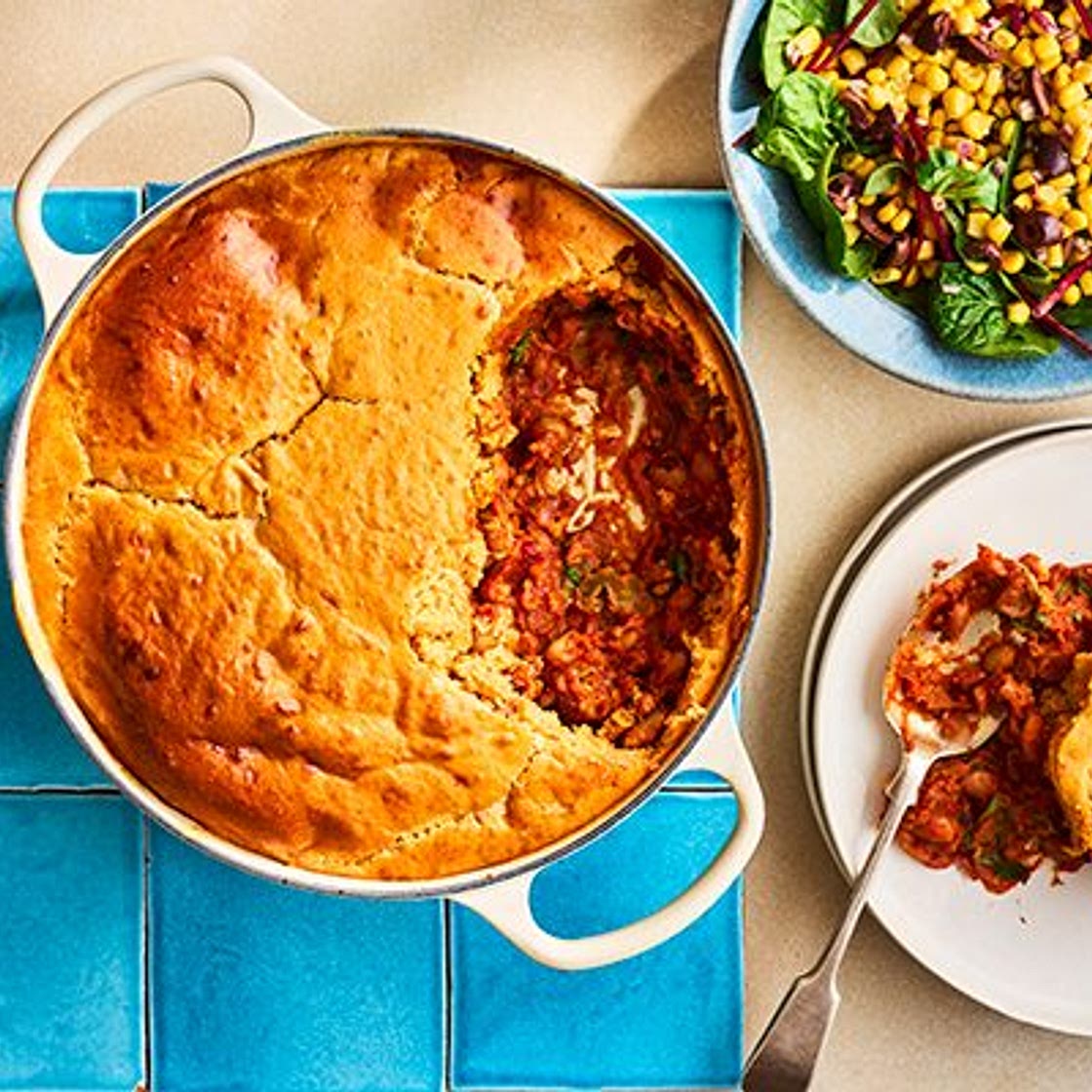 Chilli cornbread pie