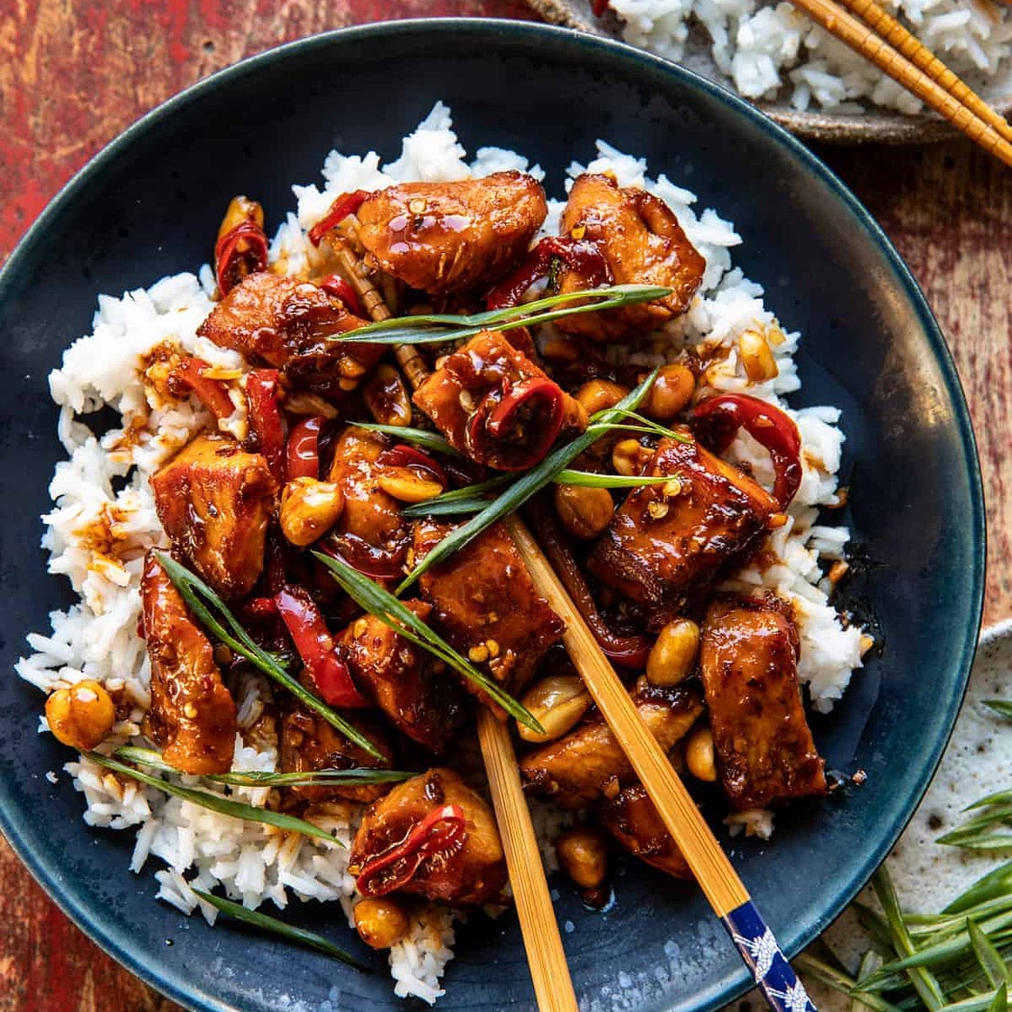 Healthier 25 Minute Kung Pao Chicken