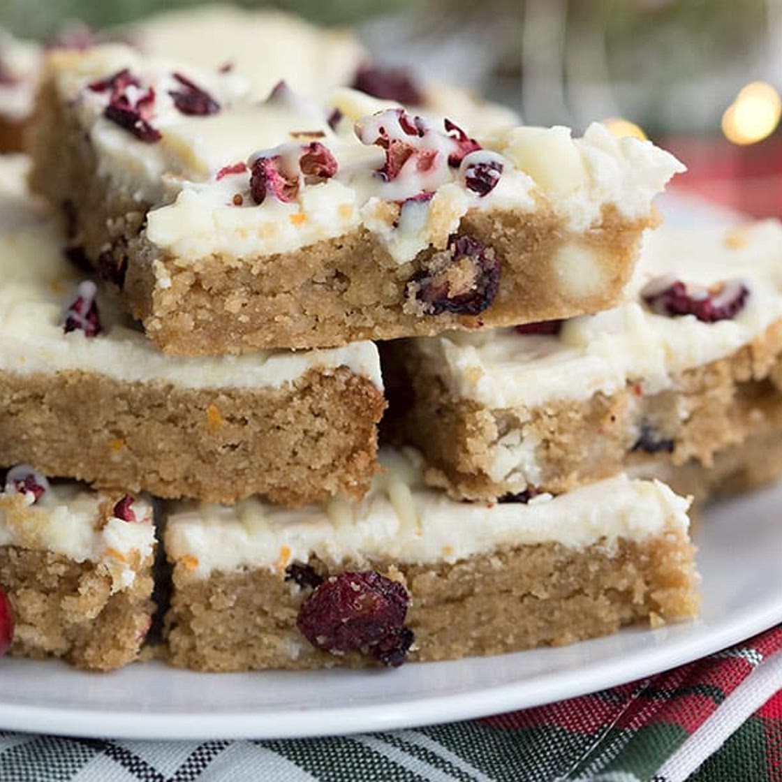 Keto Cranberry Bliss Bars