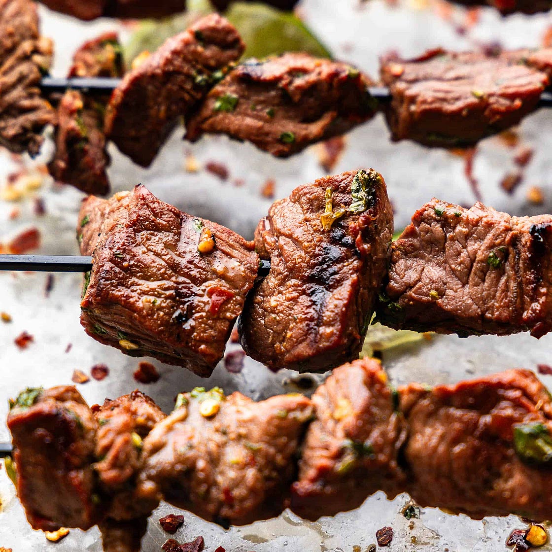 Easy Marinated Beef Kabobs