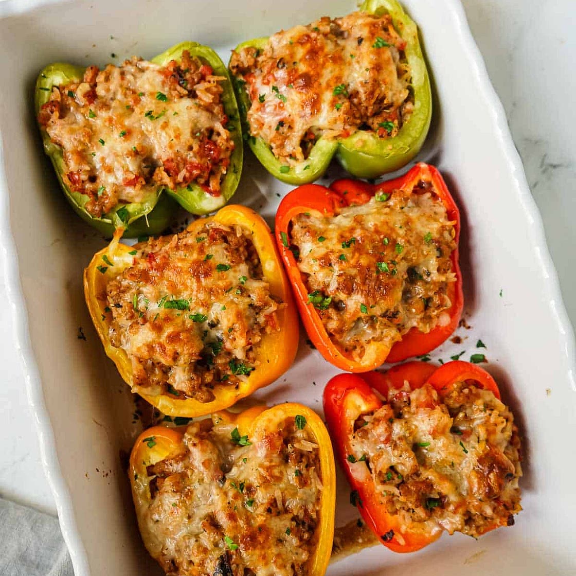 Italian Sausage Stuffed Peppers