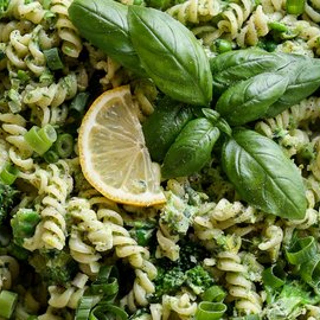 Creamy Green Leek & Pea Pasta