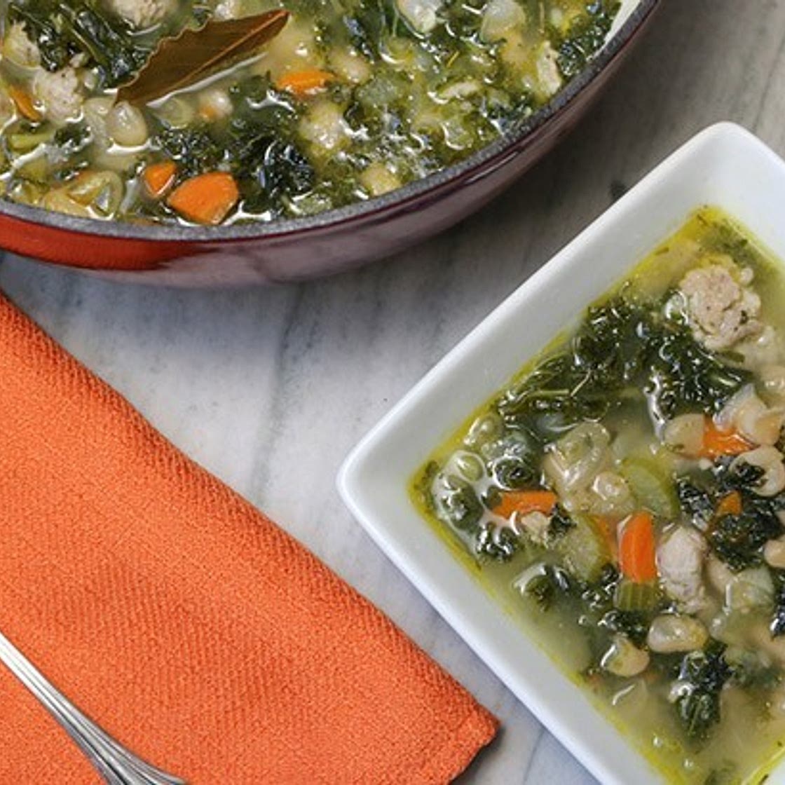 Tuscan White Bean Soup with Sausage and Kale