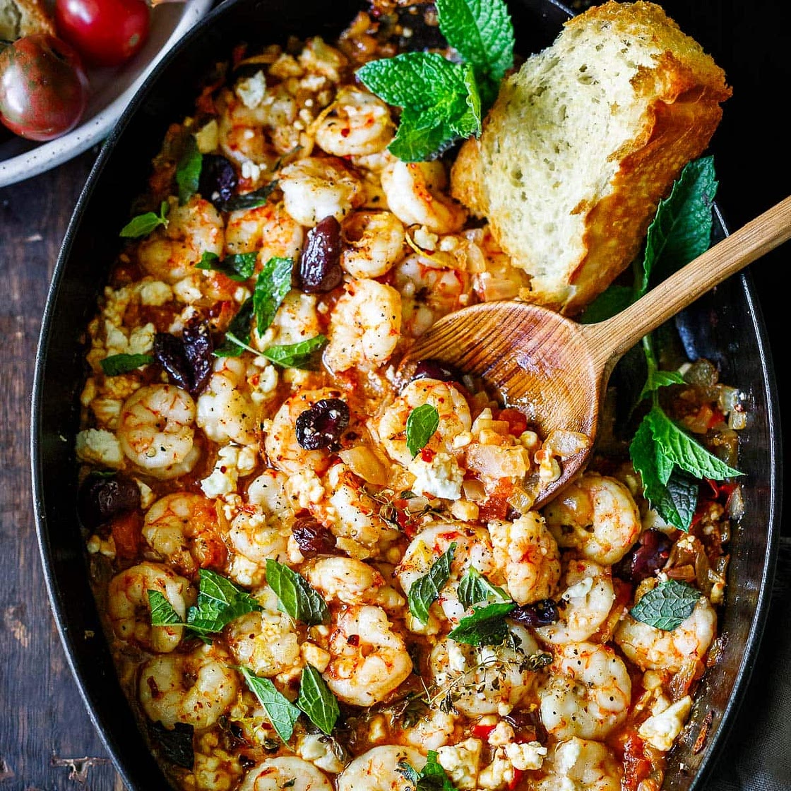 Shrimp Saganaki Recipe