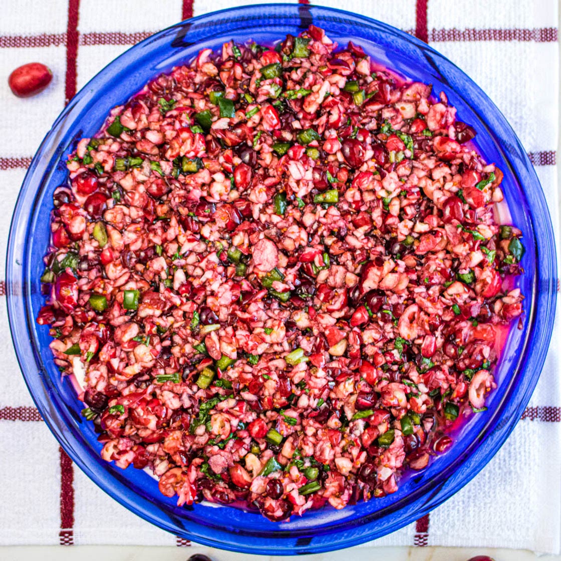 Cranberry Jalapeno Cream Cheese Dip