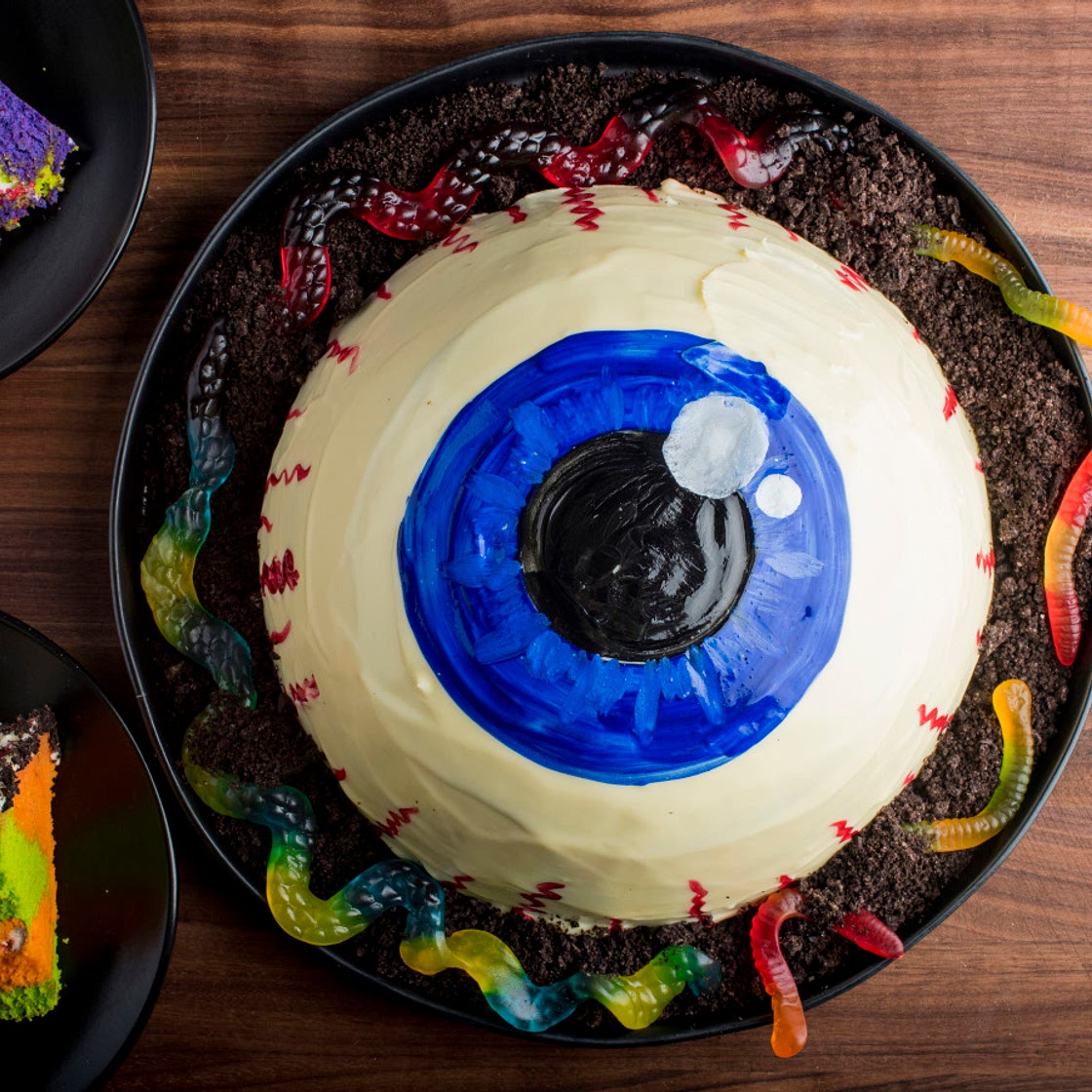 Marbled Eyeball Cake
