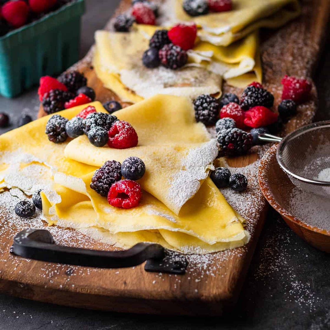 Easy Blender Crepes (Sweet and Savory)