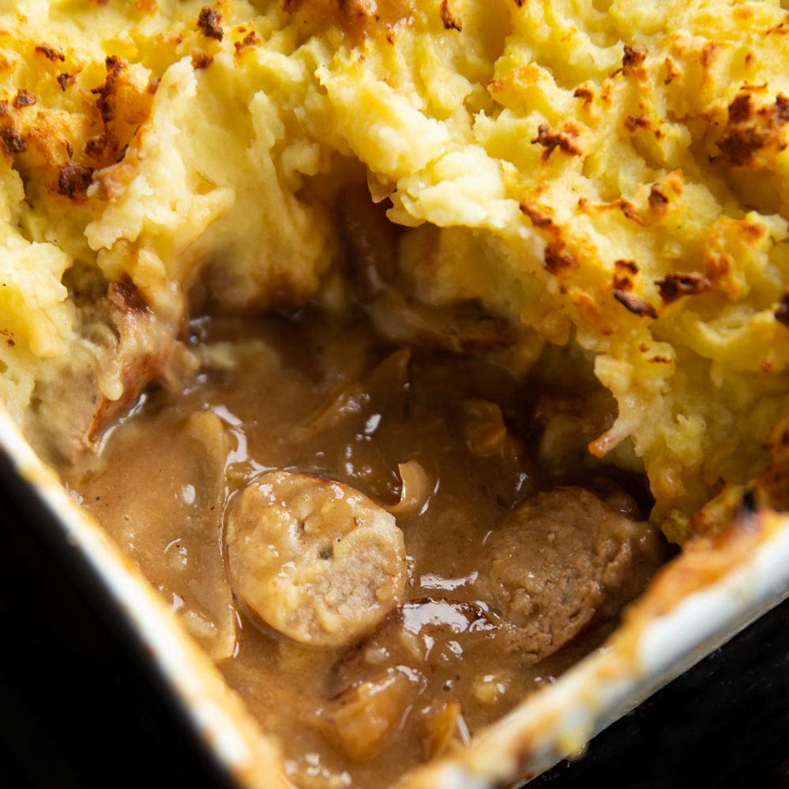Sausage and Mash Pie