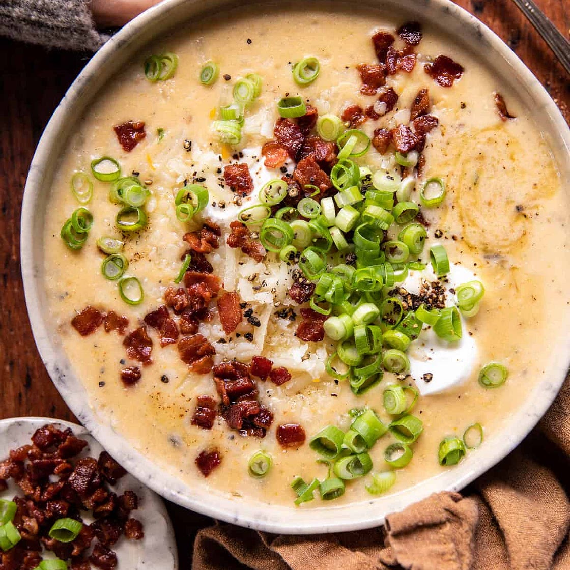 Easy Spicy Baked Potato Soup