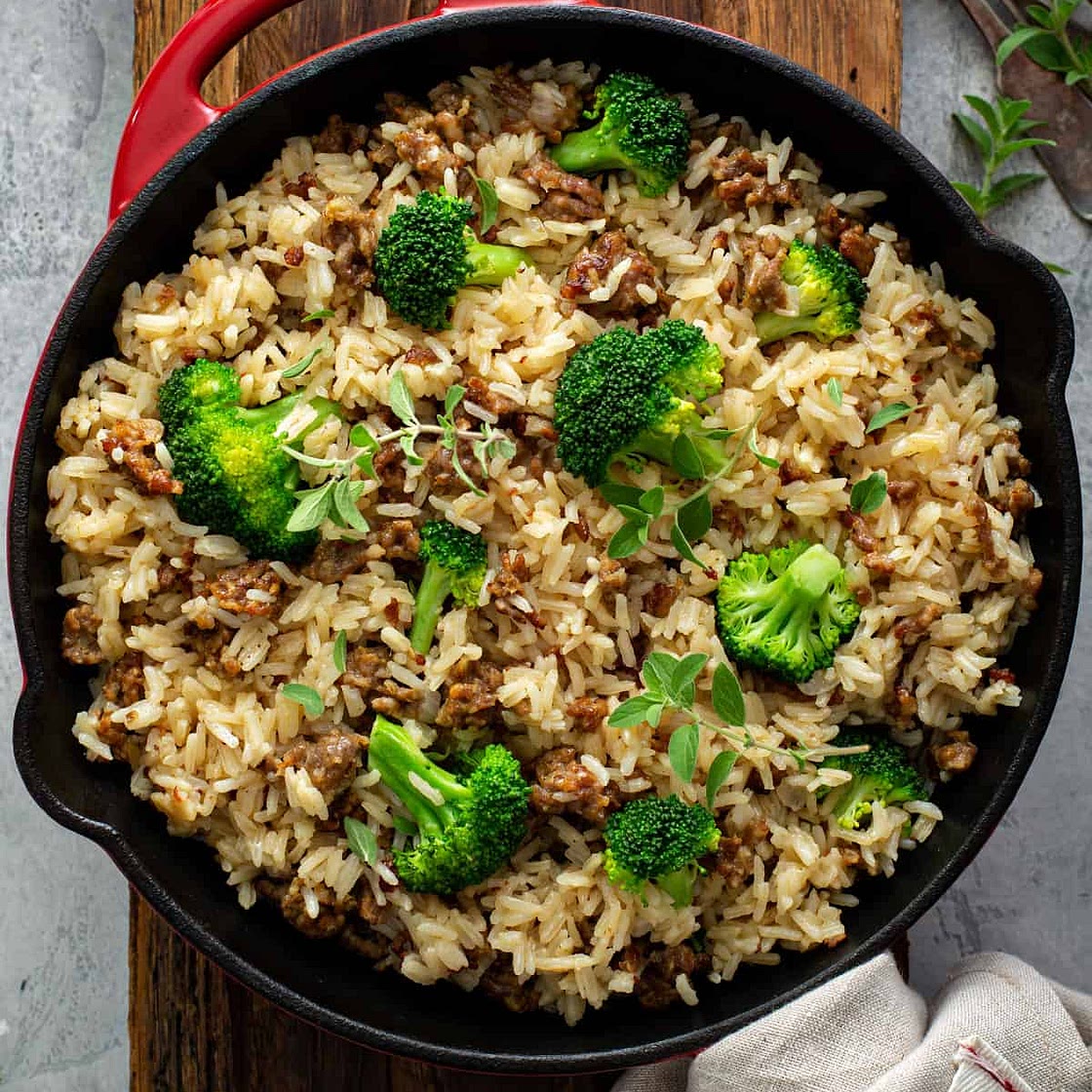 Sausage and Rice Skillet