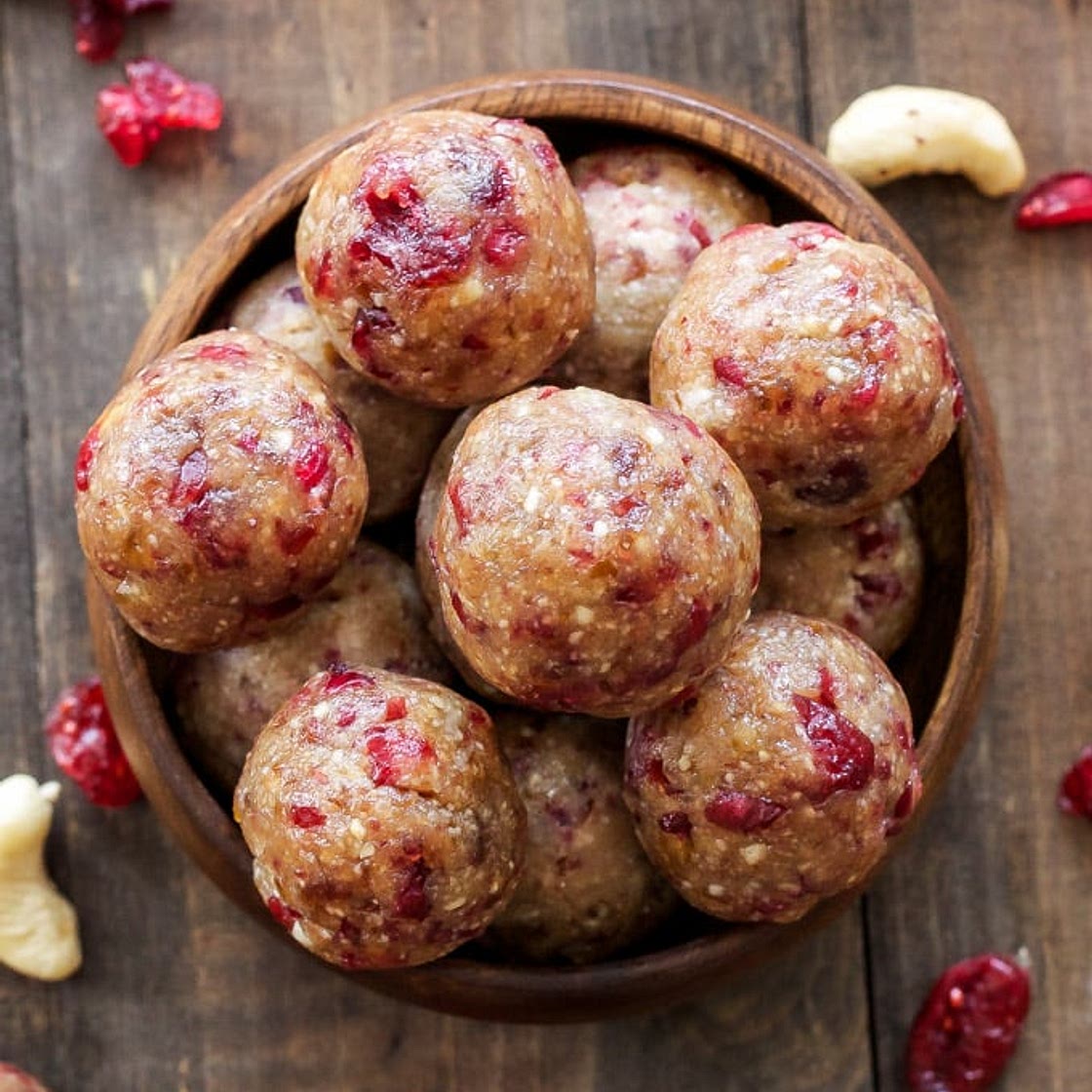 Cranberry Vanilla Energy Bites