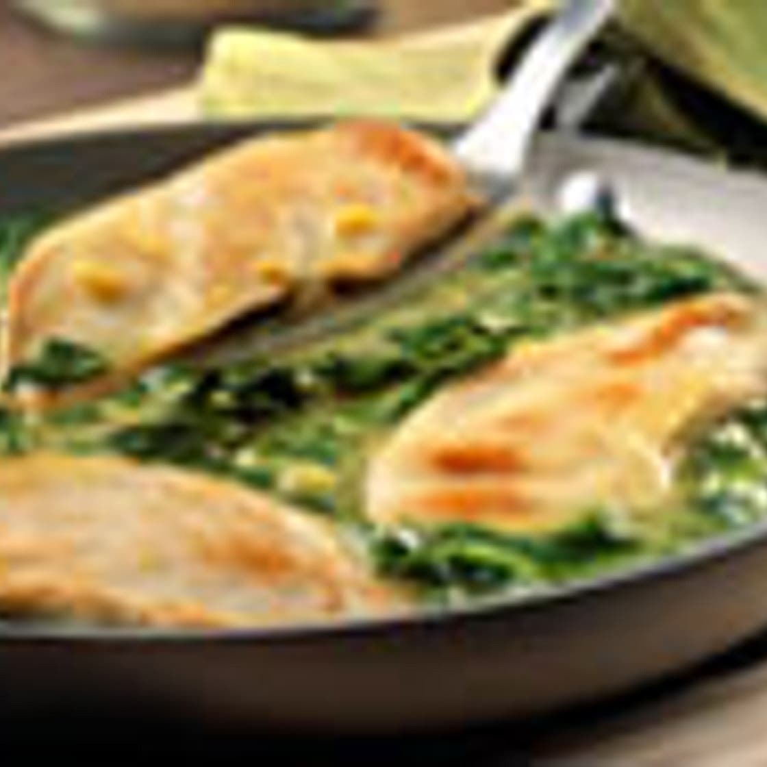 Healthy Lemon Chicken Scallopini with Spinach