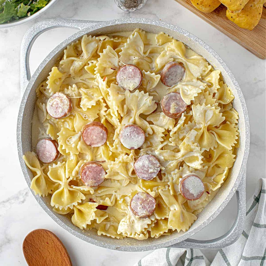 Sausage Alfredo Pasta