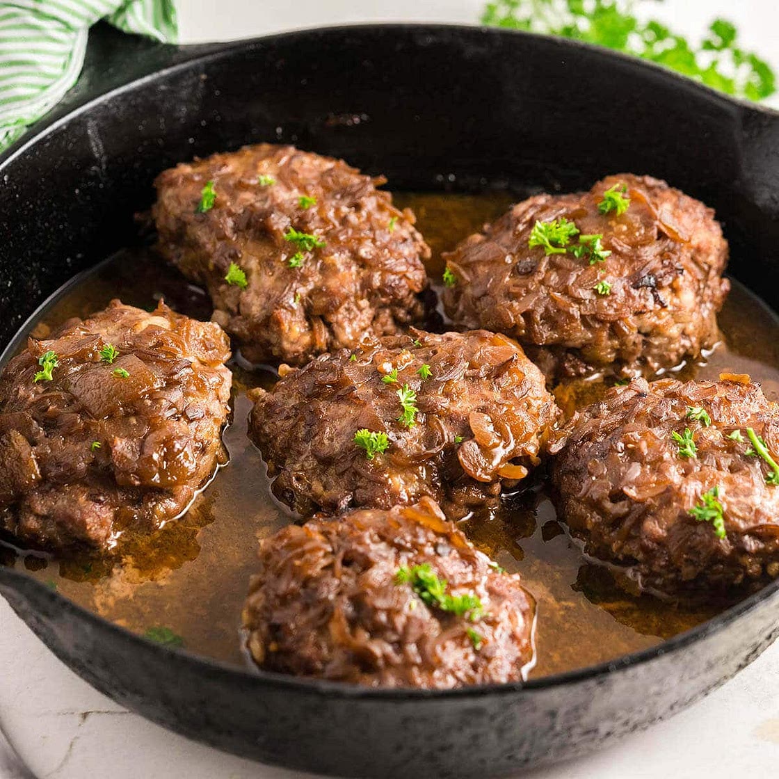 French Onion Soup Salisbury Steak Recipe