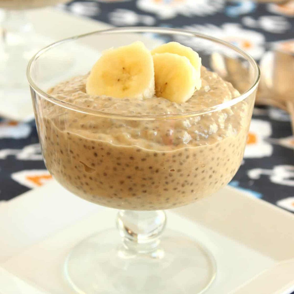 Banana Peanut Butter Chia Seed Pudding Recipe