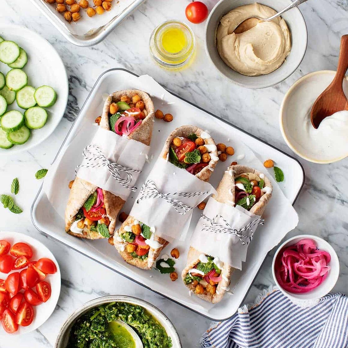 Chickpea Shawarma Wraps