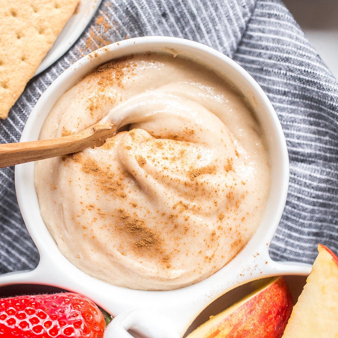 Cinnamon Cream Cheese Fruit Dip