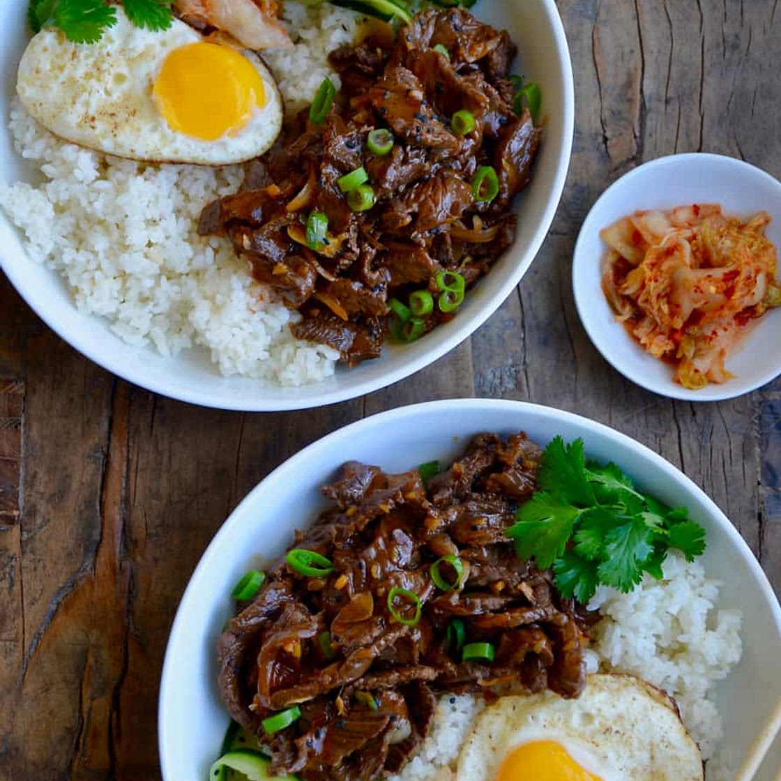 Easy Beef Bulgogi Bowls