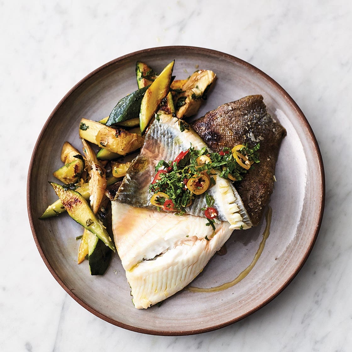 Crispy skin lemon sole