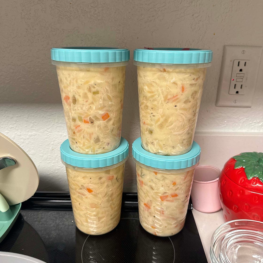 creamy lemon orzo chicken soup