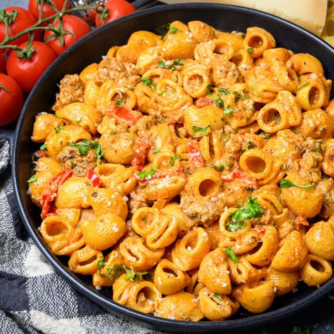 Creamy Cajun Sausage Pasta
