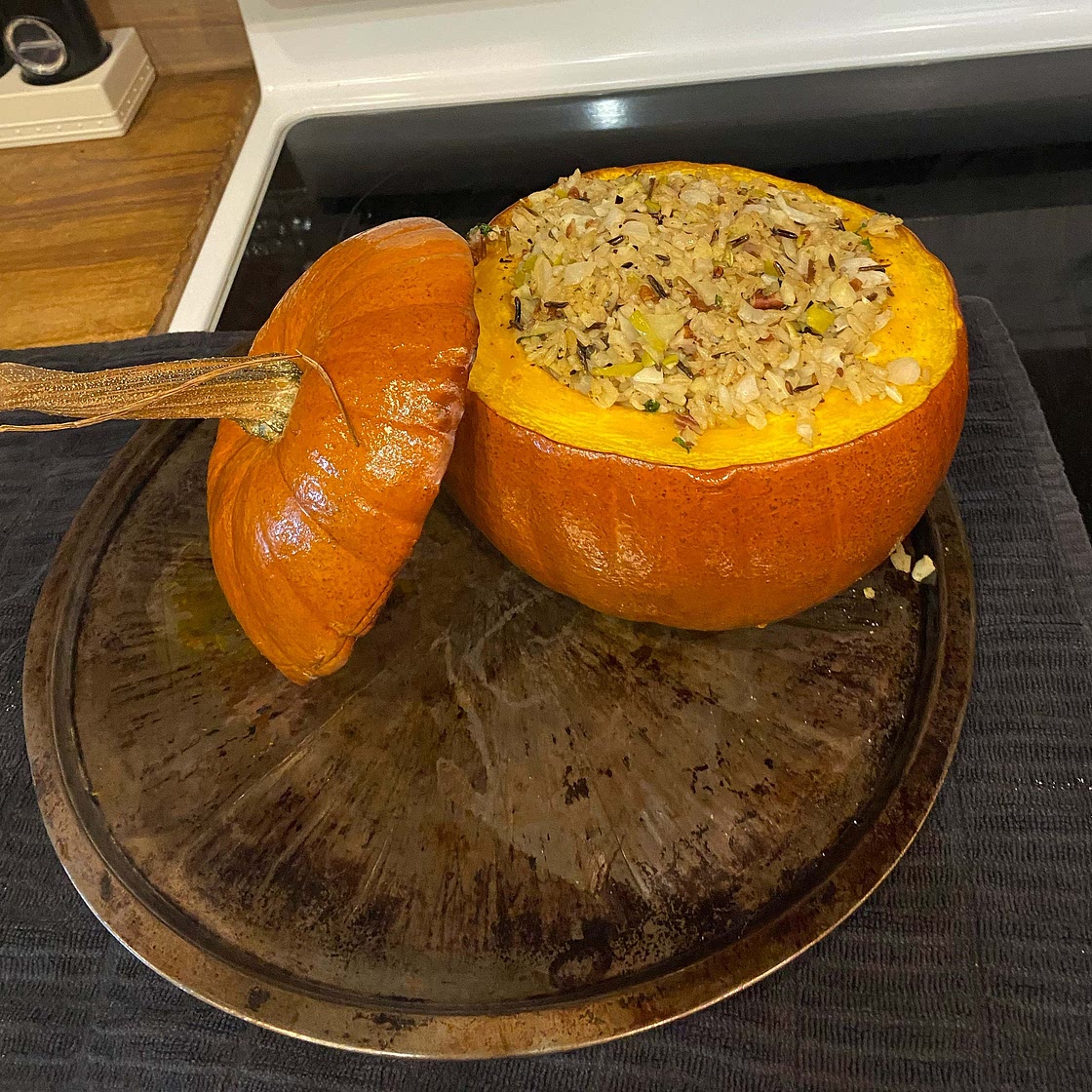 Stuffed pumpkin