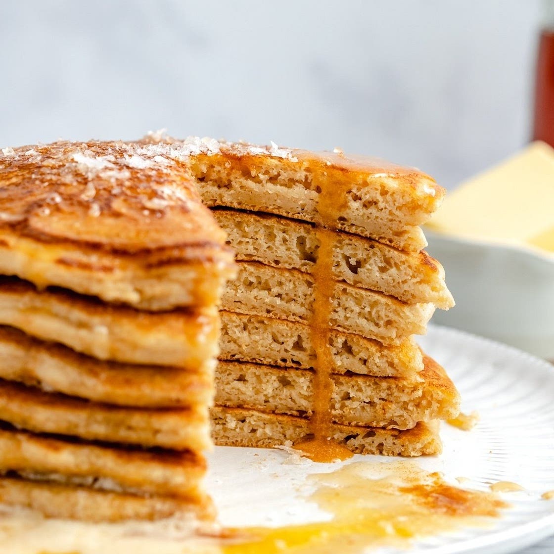 Salted Brown Butter Pancakes
