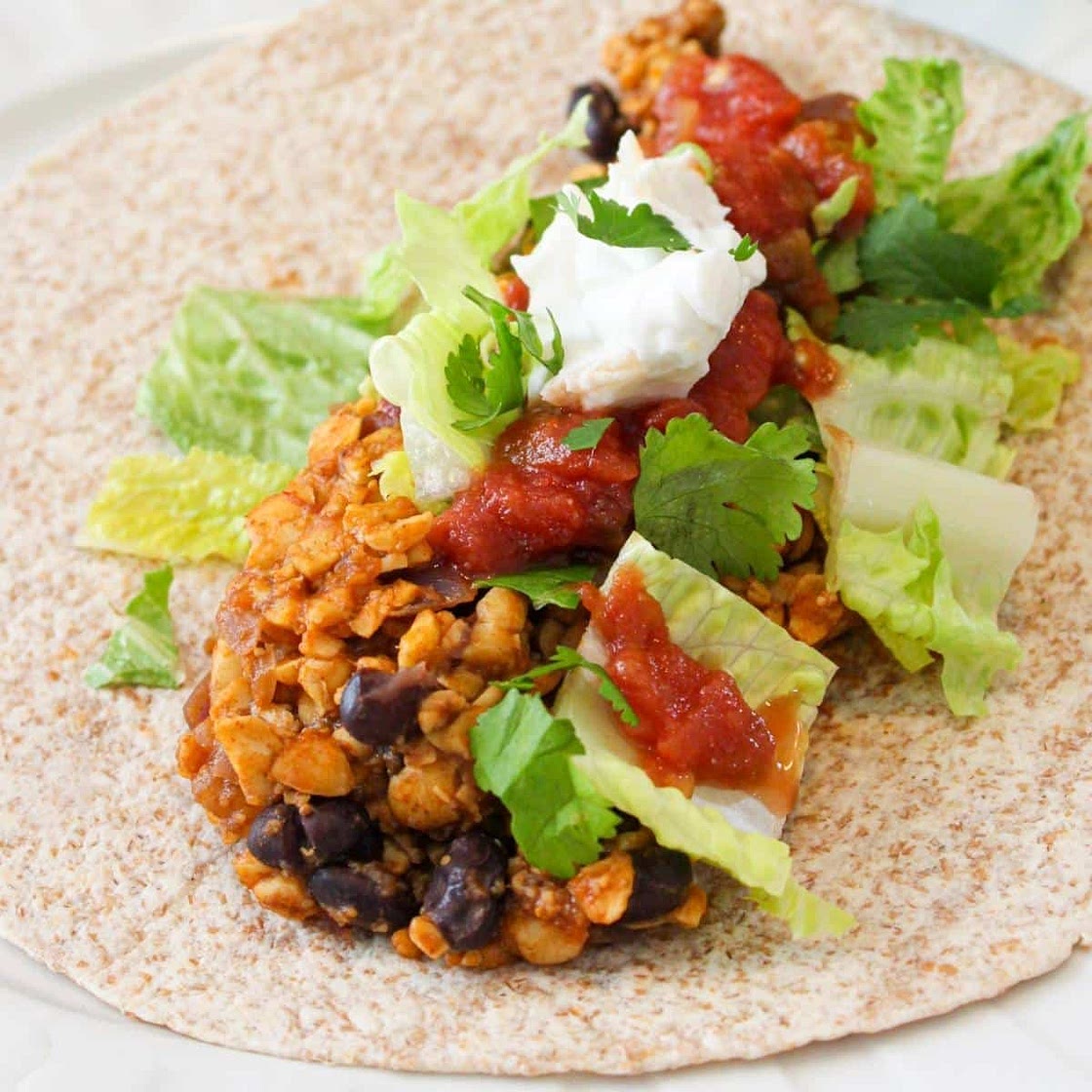 Easy tempeh tacos