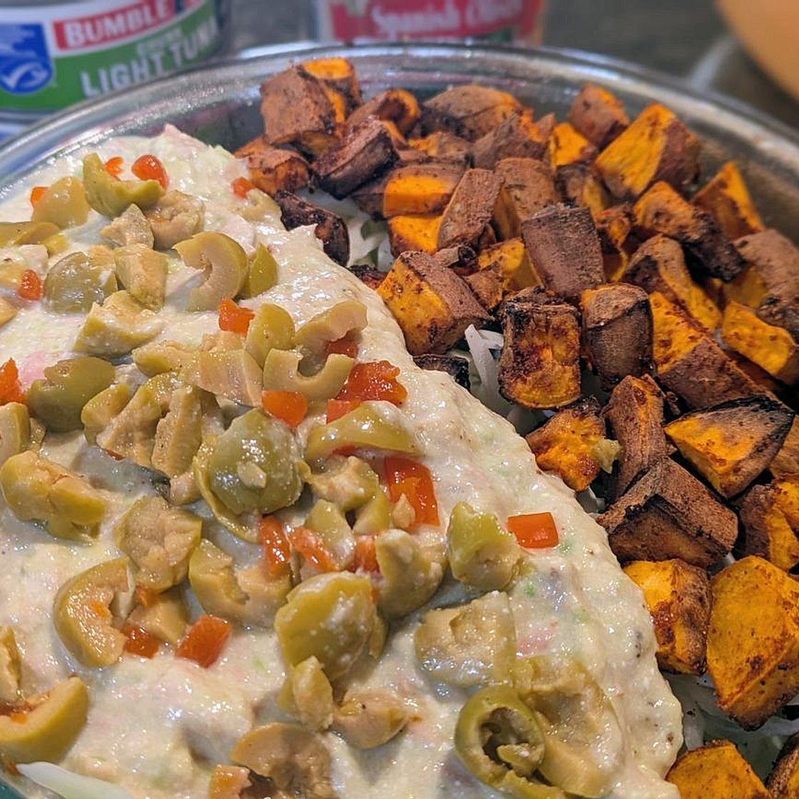 Protein Slop with Sweet Potatoes
