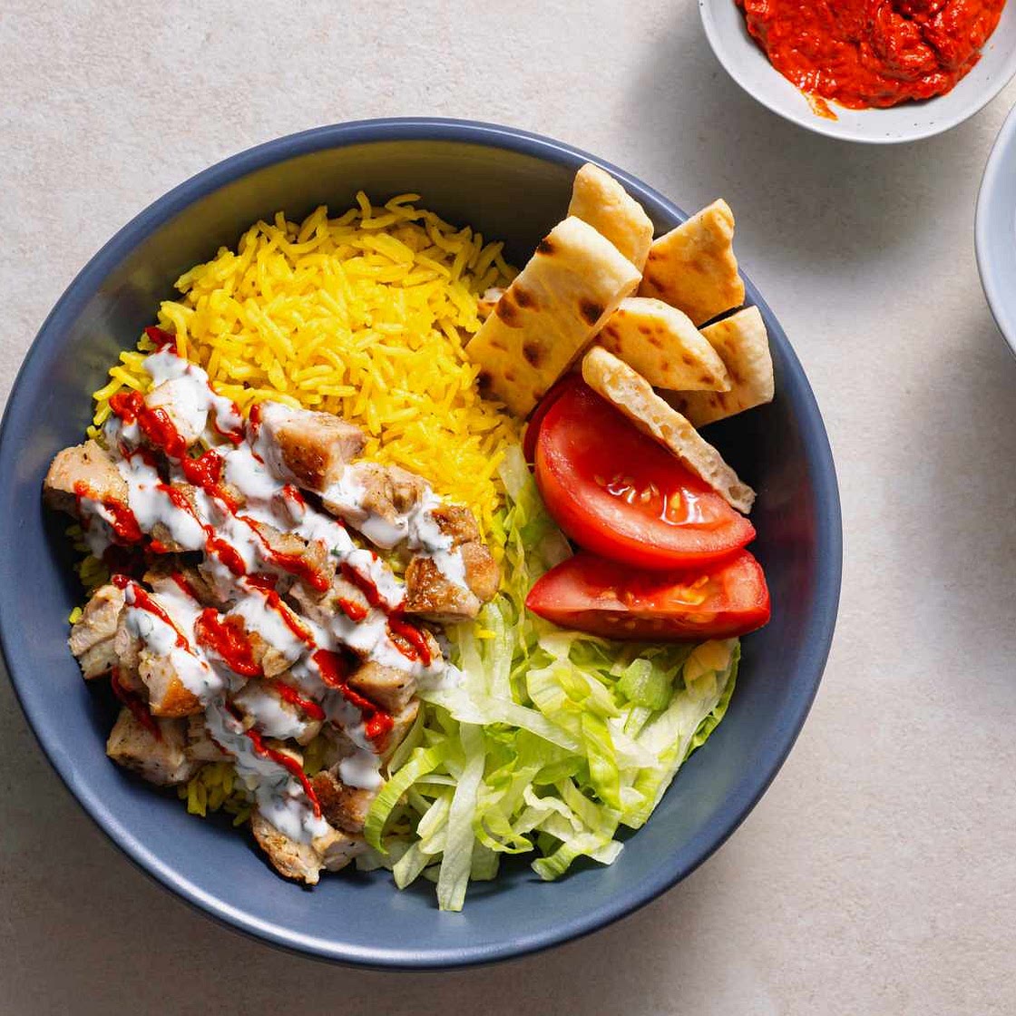 Serious Eats' Halal Cart-Style Chicken and Rice With White Sauce