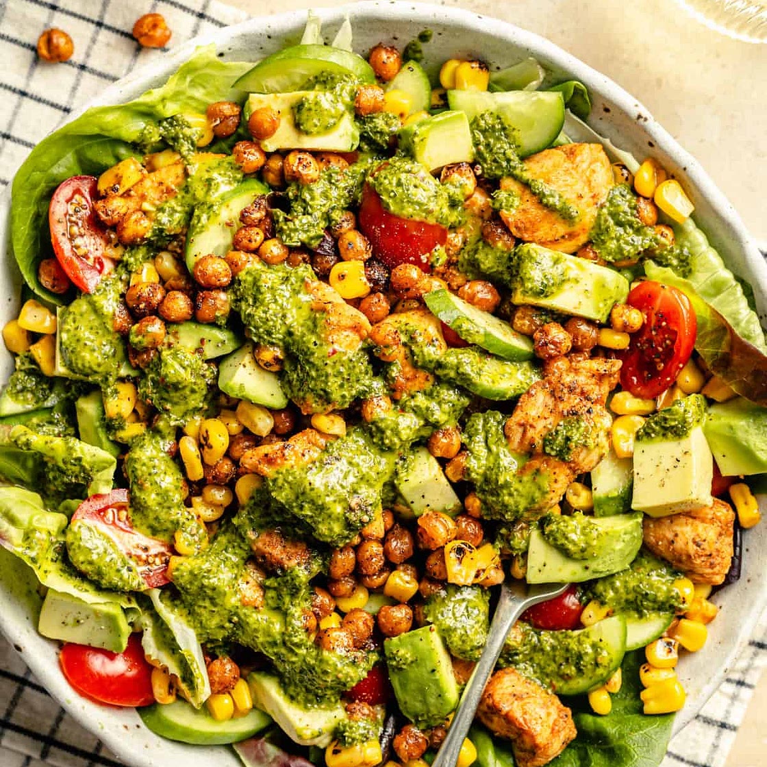 Gaucho Salad with Chimichurri Dressing