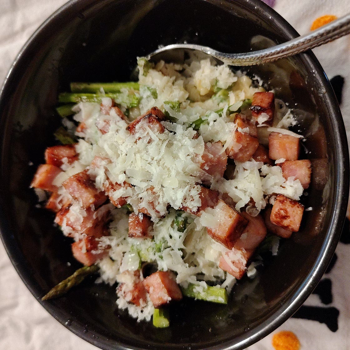 Creamy Pea and Ham Risotto