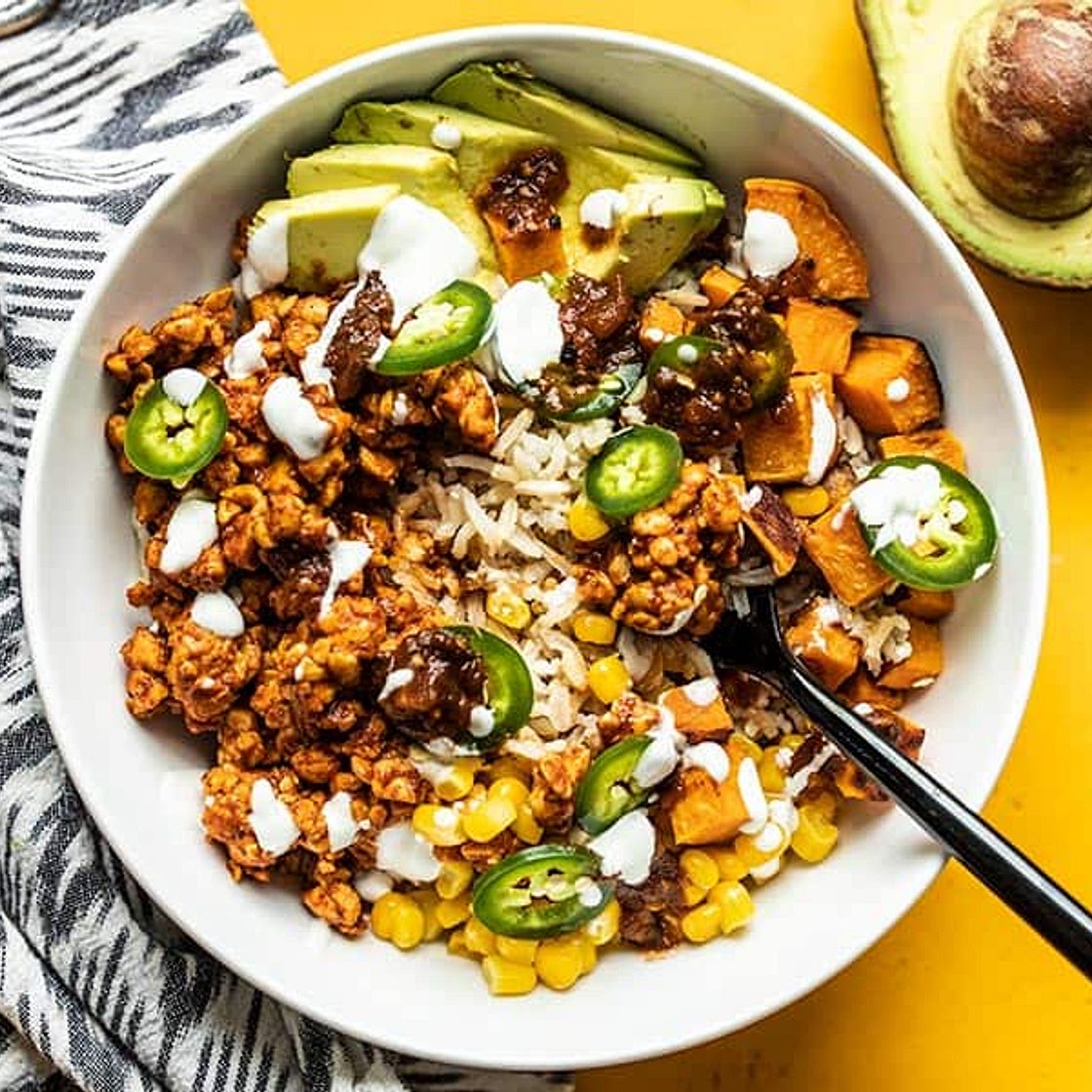 Tempeh Burrito Bowls