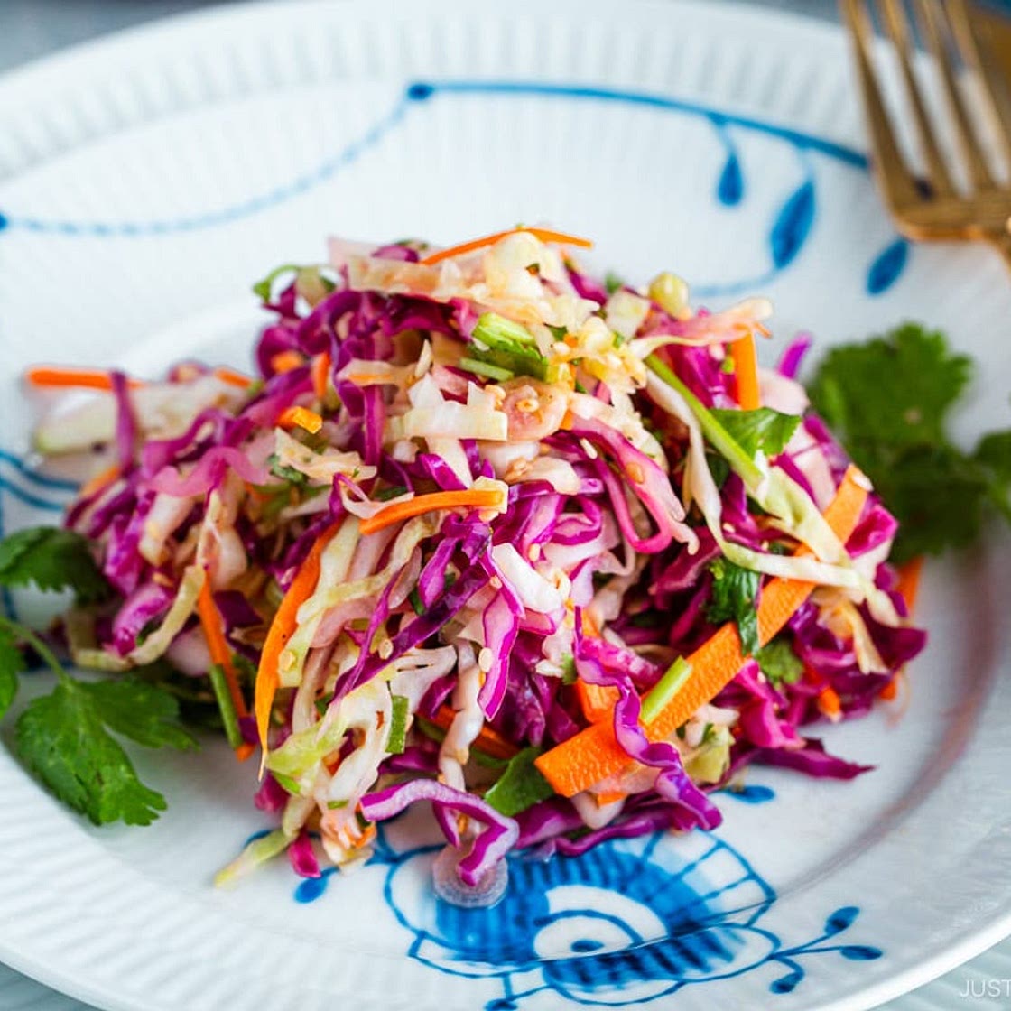Asian Coleslaw with Sesame Dressing