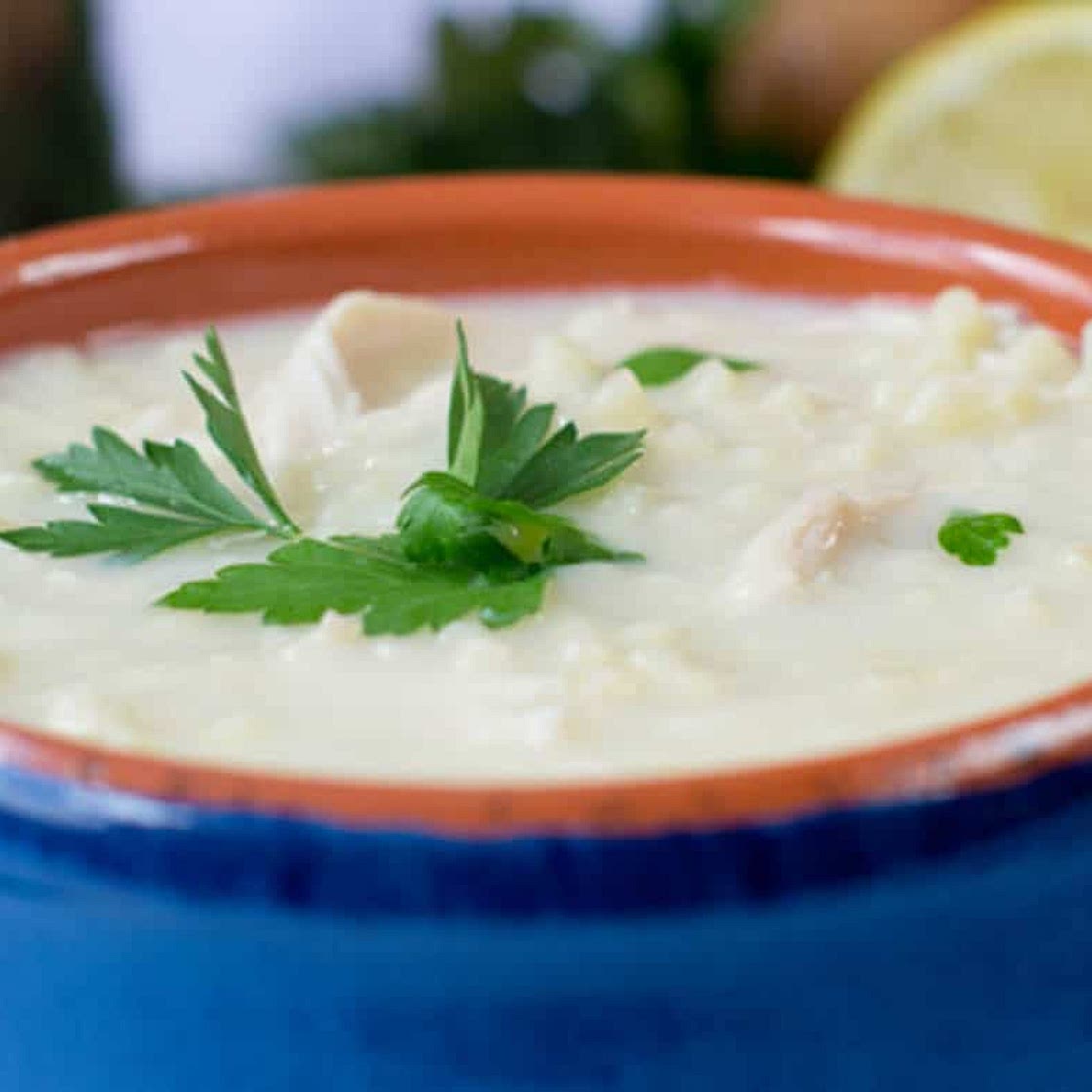 Avgolemono Soup (Greek Lemon Soup)