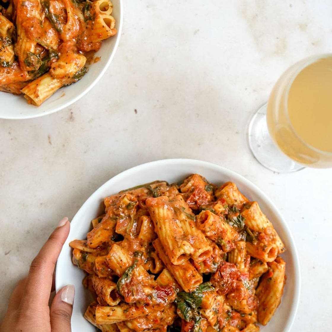 Vegan One-Pan Sun-dried Tomato Pasta Bake