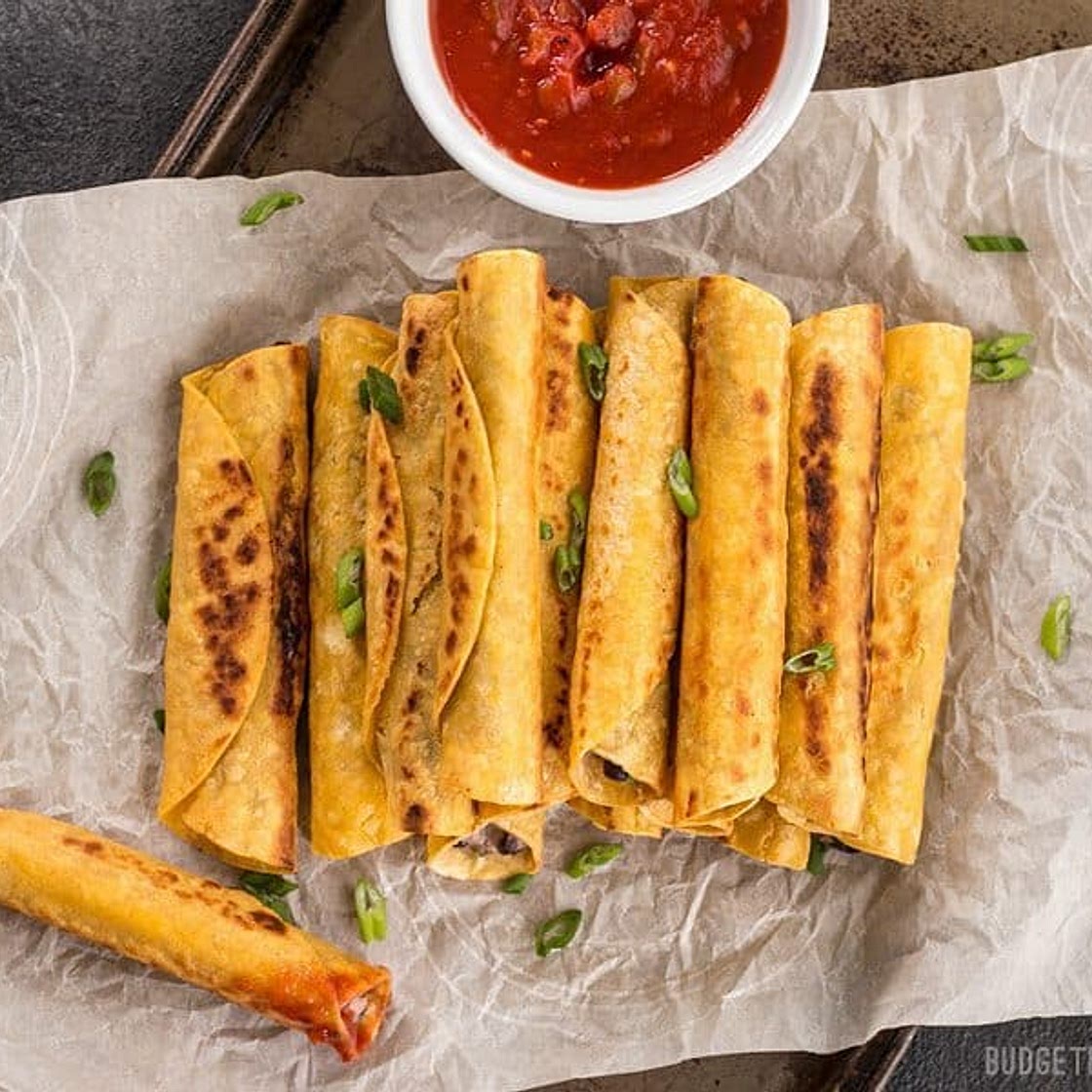 Creamy Black Bean Taquitos